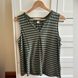 Old Navy Relaxed Striped Linen-Blend Tank